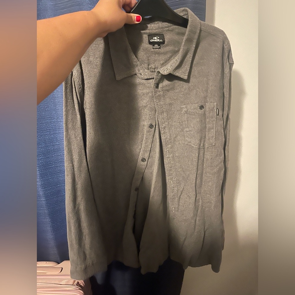 O'Neill Gray Button-Up Shirt